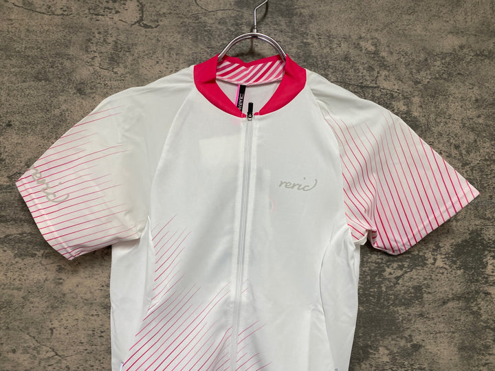 JW011 レリック reric Women's Himalia SS Jersey 半袖サイクルジャージ M 白 レディース