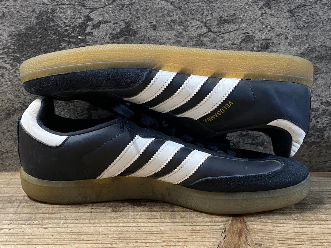 KG505 アディダス adidas ベロサンバ VELOSAMBA ビンディングシューズ 2穴 黒 26.5cm