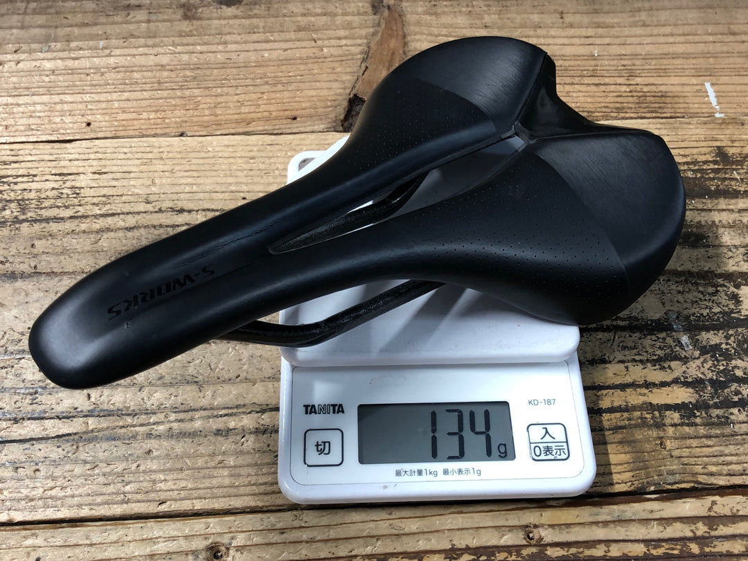 JY733 スペシャライズド SPECIALIZED S-WORKS ROMIN EVO サドル 黒 155mm カーボンレール ※レールクラック