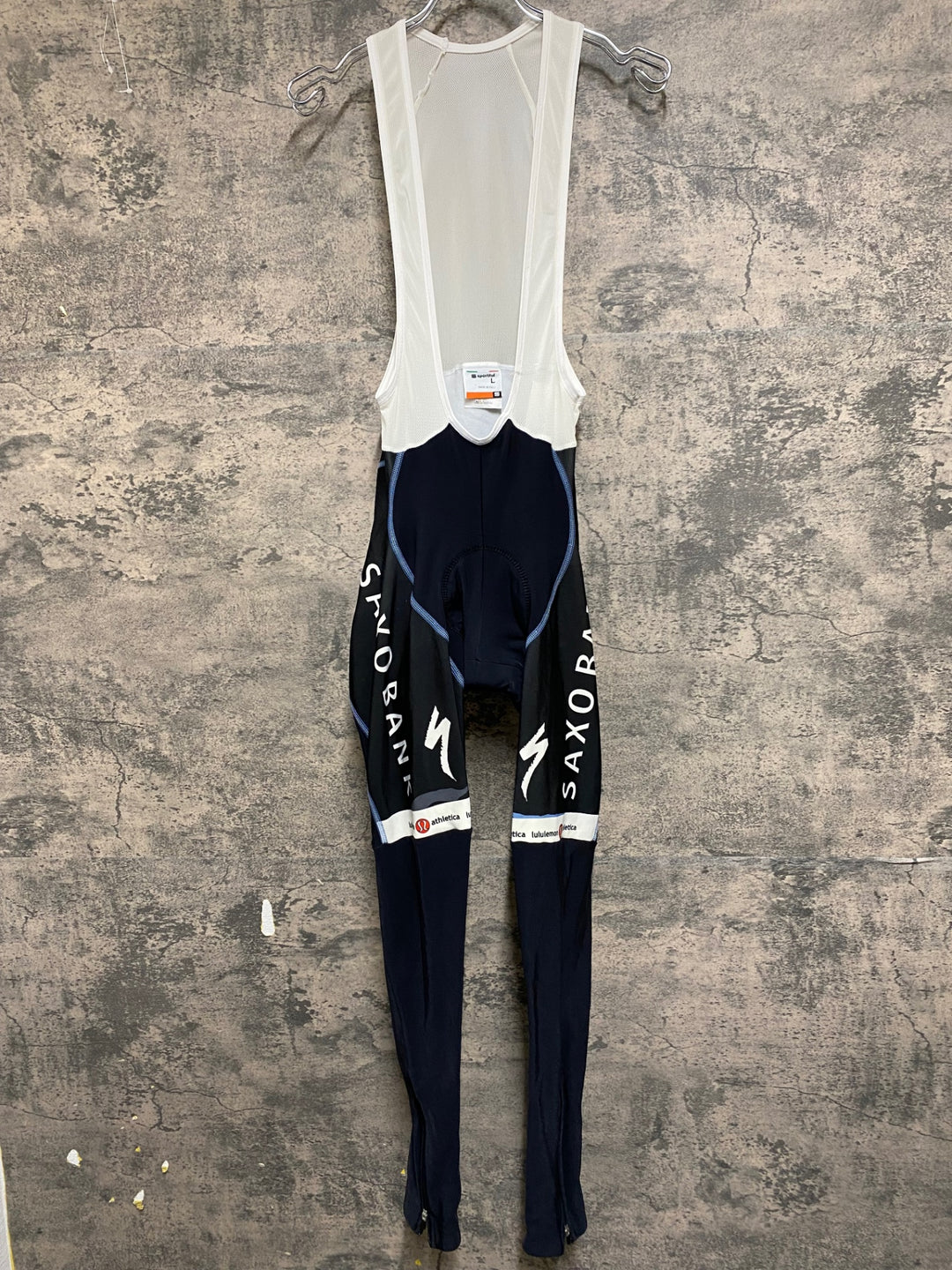 KJ865 スポーツフル sportful 裏起毛 ビブタイツ 黒 L SAXO BANK
