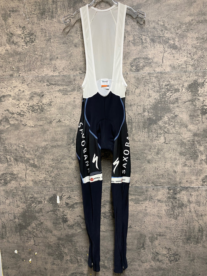 KJ865 スポーツフル sportful 裏起毛 ビブタイツ 黒 L SAXO BANK
