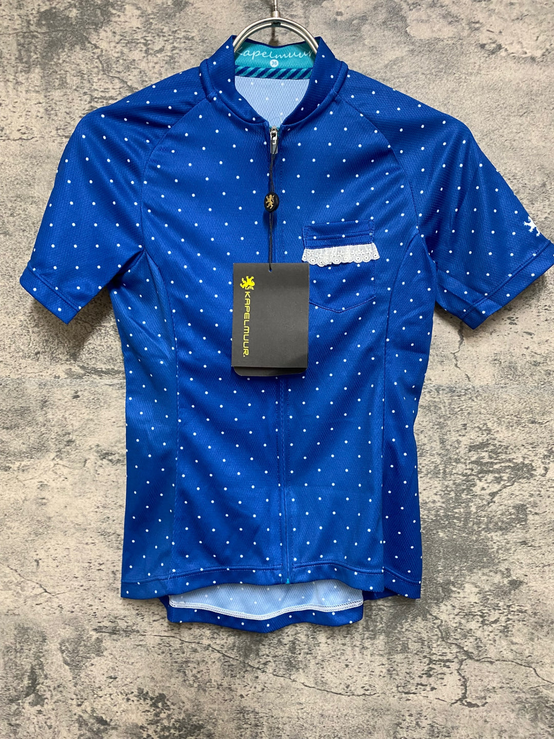 JO886 カペルミュール KAPELMUUR 半袖 サイクルジャージ ネイビー ドット 36 レディース