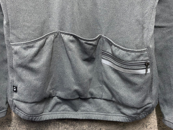 KC646 パールイズミ PEARL iZUMi 長袖 サイクルジャケット グレー XL 裏起毛 スウェット生地