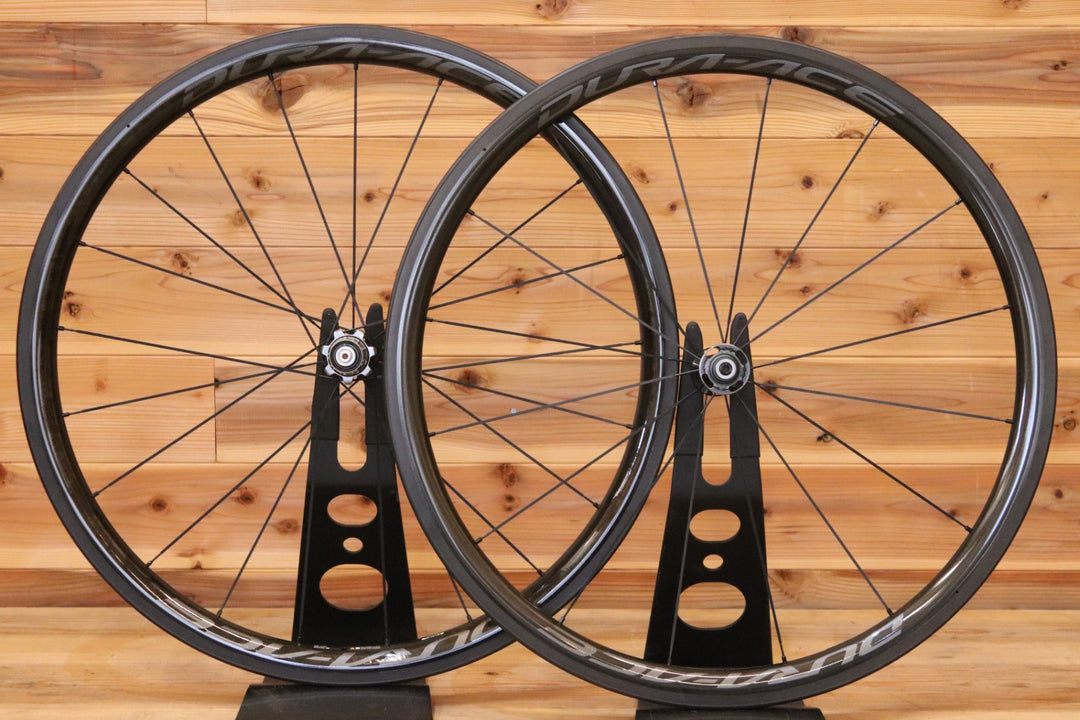 未走行品！ シマノ SHIMANO デュラエース DURA-ACE WH-R9100 C40 TU シマノ 11S/12S 28㎜ カーボン チューブラー ロードバイク ホイールセット 【広島店】