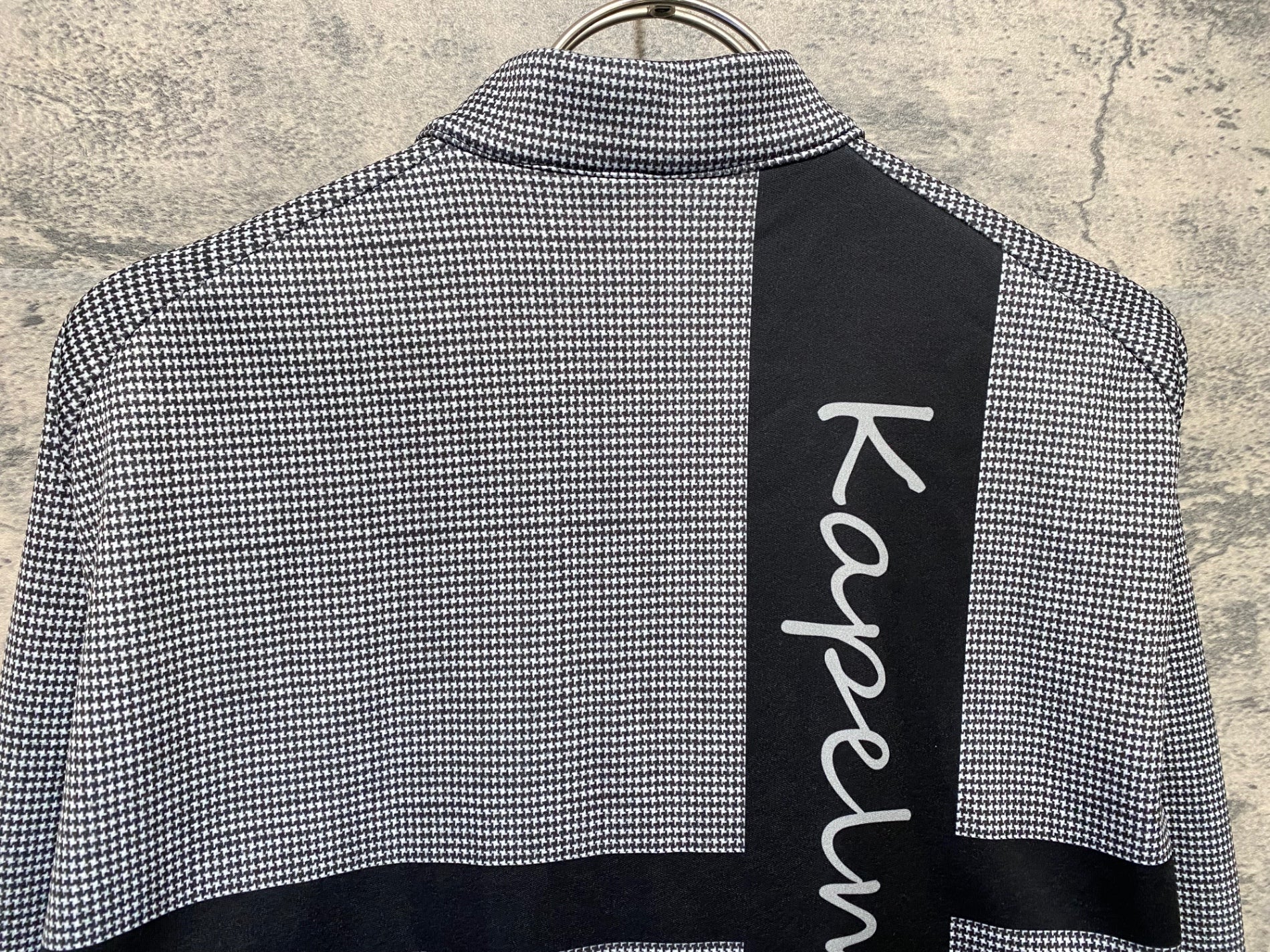 KB764 カペルミュール KAPELMUUR 長袖 サイクルジャージ 白 黒 L 裏