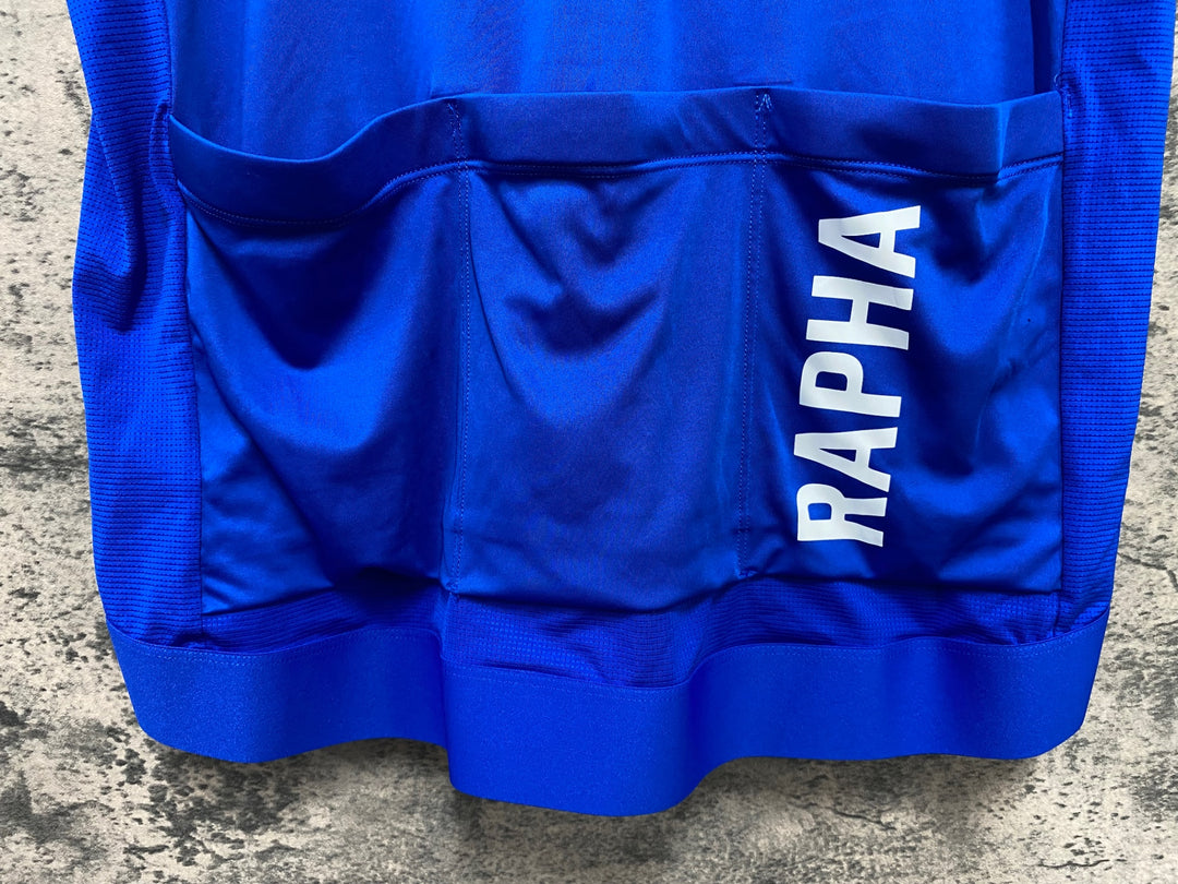 KC680 ラファ Rapha PRO TEAM TRAINING JERSEY 半袖 サイクルジャージ 青 XL