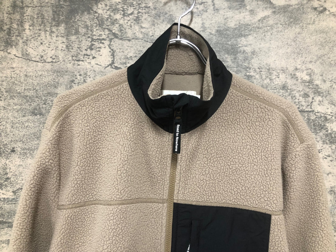 JD963 パスノーマルスタジオ PAS NORMAL STUDIOS Beige Escapism Jacjket 長袖 ボアジャケット サイクルジャケット 薄茶 S 裏起毛
