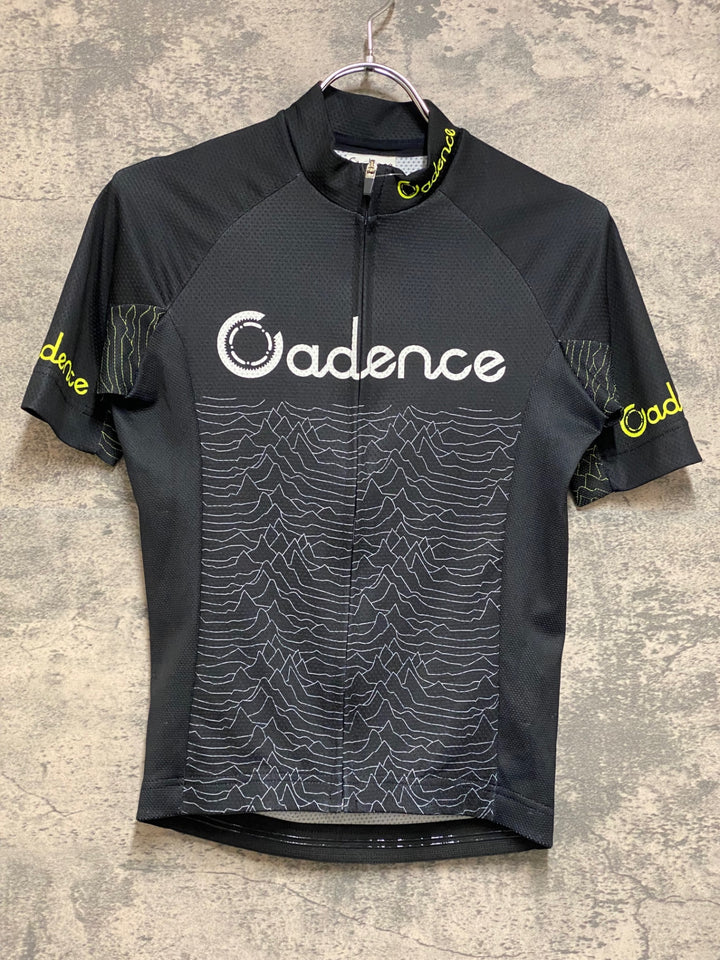 JQ512 ケイデンス Cadence RACE FIT 半袖サイクルジャージ 黒 XS