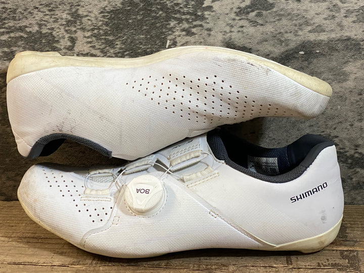 JP117 シマノ SHIMANO RC3 ビンディングシューズ EU37 SPD-SL 白