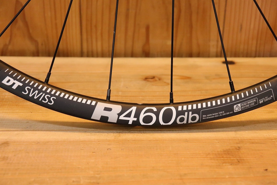 DT SWISS R460 DB アルミ チューブレスレディ ホイールセット シマノ 11S/12S 【芦屋店】