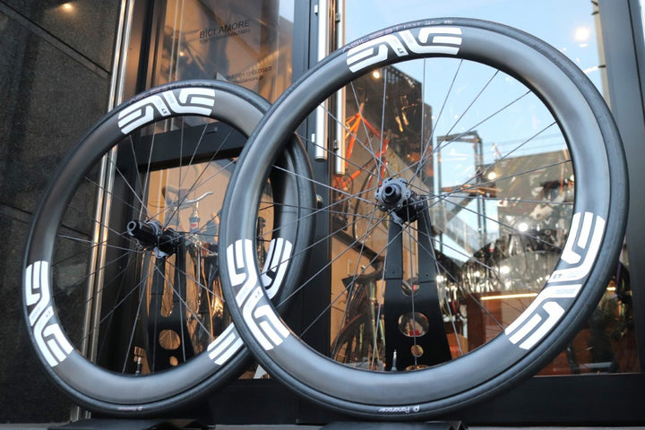エンヴィ ENVE SES4.5 NEW カーボン チューブレス ホイールセット シマノ12/11S ワイドリム フックレス 鬼ベアリング 【東京南麻布店】