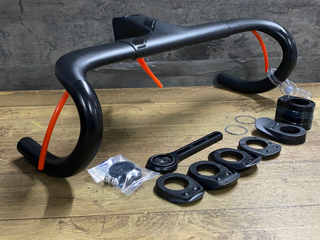 KA015 フォルツァ FORZA CIRRUS PRO ステム一体型 カーボン ドロップハンドル ブラケット/エンド部C-C400/420mm ステム長100mm