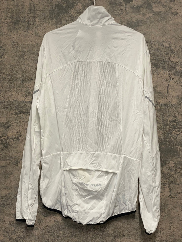 JW270 パールイズミ PEARL iZUMi 長袖 ウインドブレイカー 白 XL