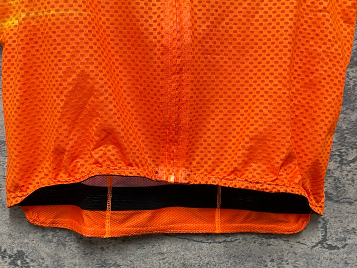 KE512 カステリ CASTELLI ROSSO CORSA 半袖 サイクルジャージ オレンジ L