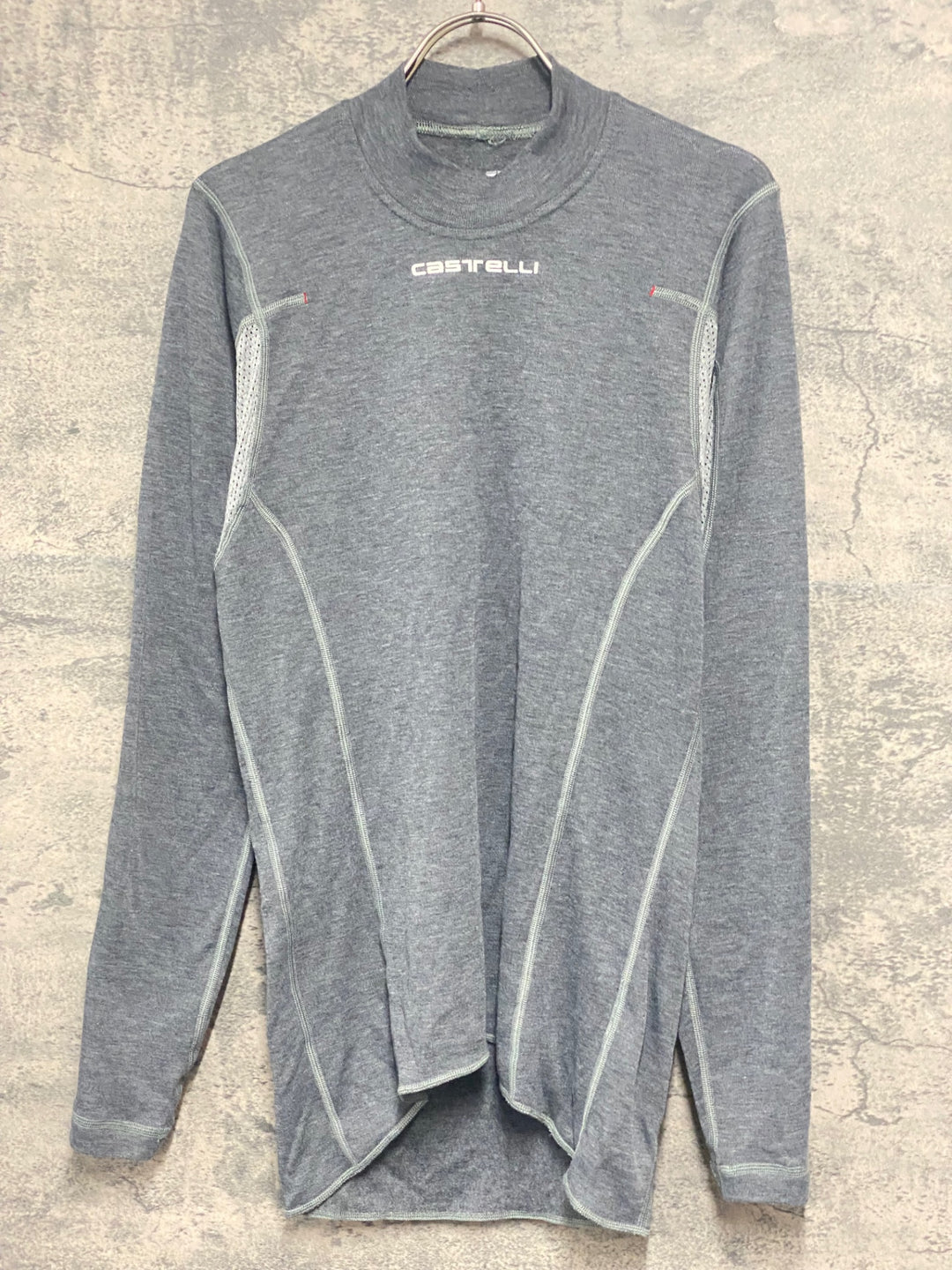 JY251 カステリ CASTELLI 長袖 ベースレイヤー グレー M 裏起毛