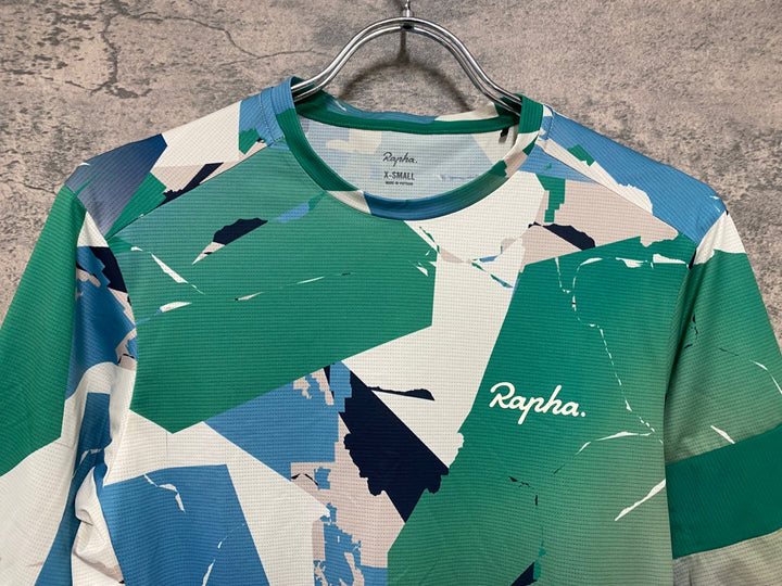 JG330 ラファ Rapha EXPLORE TECHNICAL T-SHIRT 半袖 Tシャツ 緑 ベージュ XS
