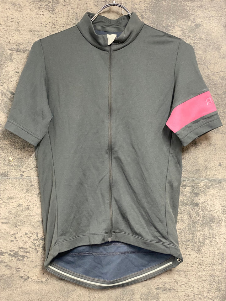 JW055 ラファ Rapha MEN'S CLASSIC JERSEY 半袖サイクルジャージ グレー S ※日焼け、補修跡
