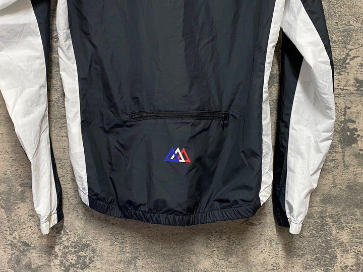 KN730 ルコックスポルティフ le coq sportif 長袖 ウィンドブレーカー 白黒 L