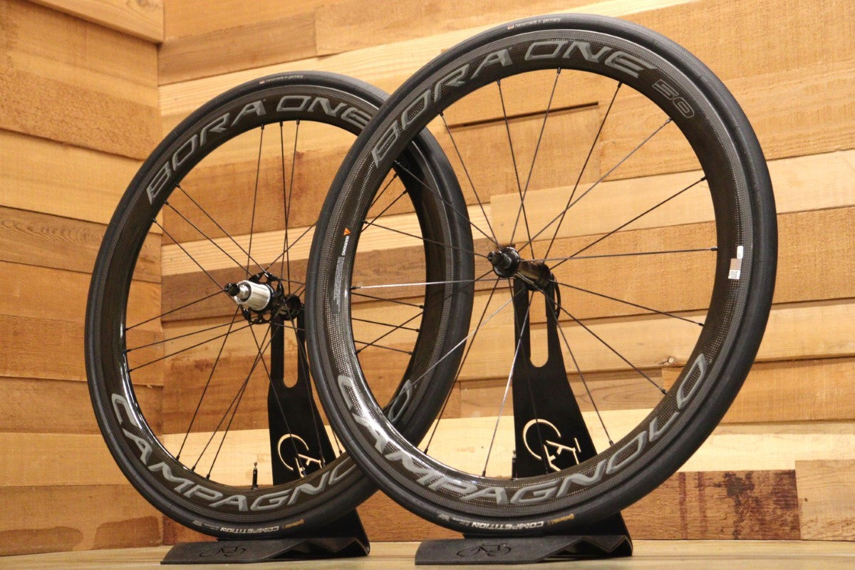 カンパニョーロ Campagnolo ボーラワン BORA ONE 50 カーボン チューブラー ホイールセット シマノ11S ワイドリム 【立川店】