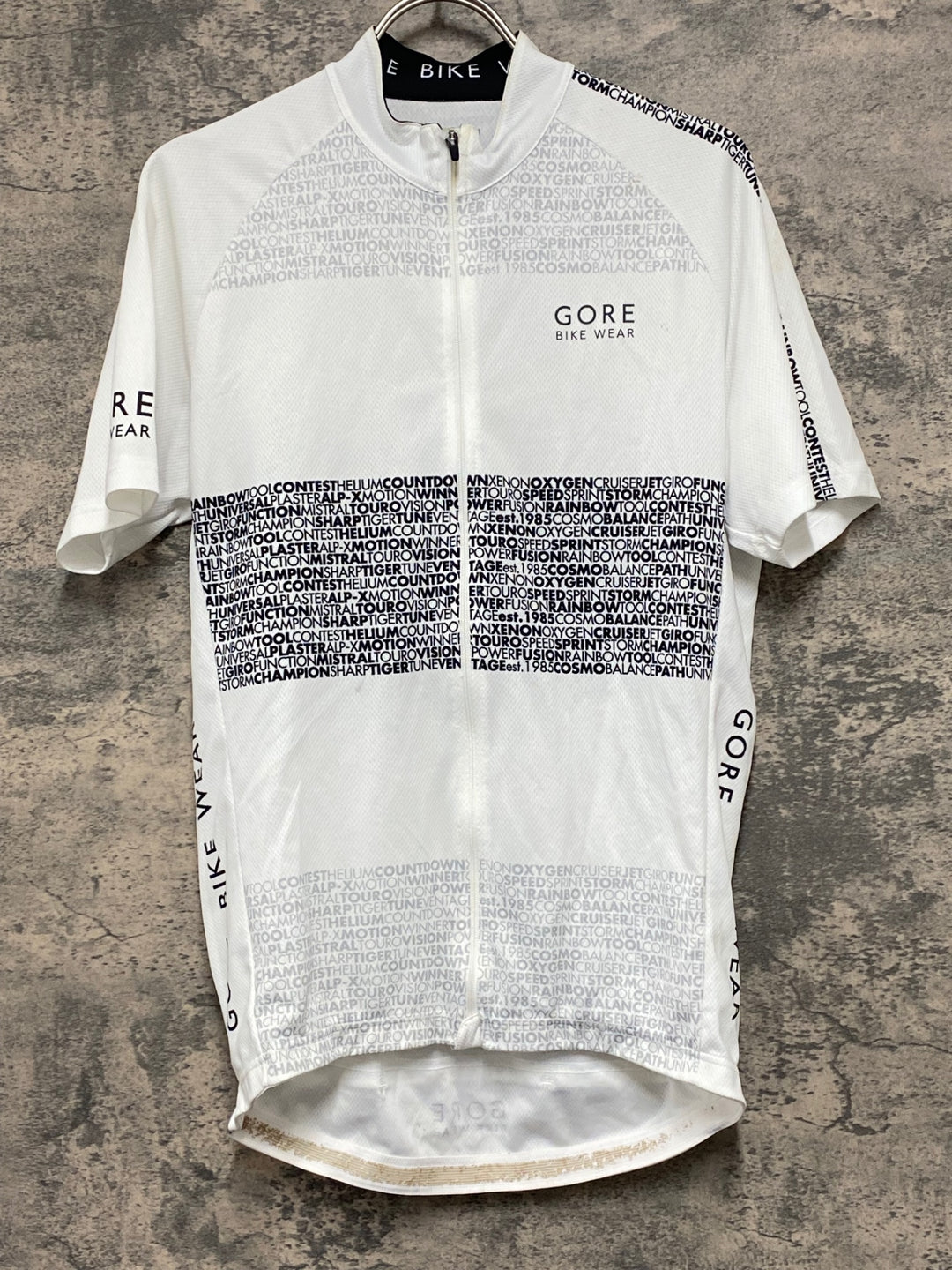 JX743 ゴア GORE BIKE WARE 半袖 サイクルジャージ 白 L