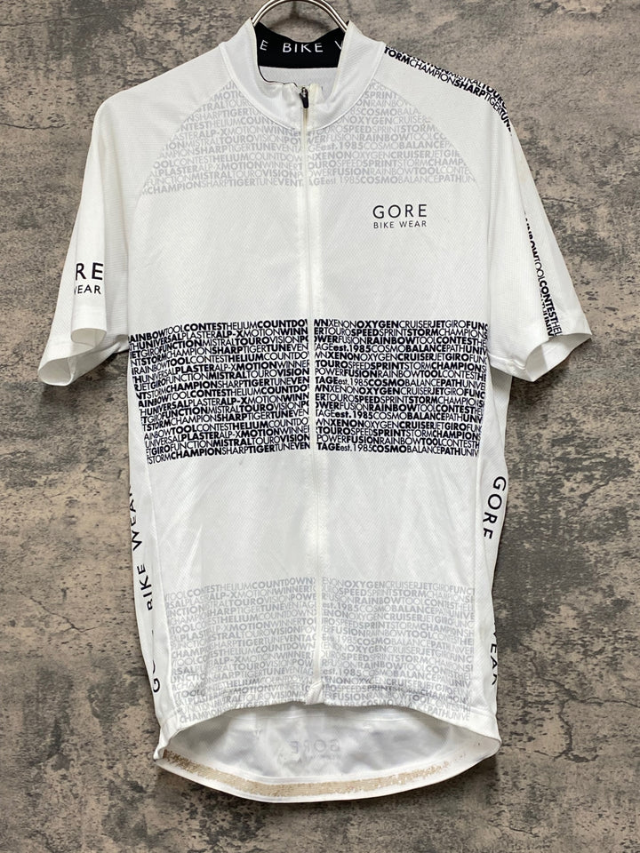 JX743 ゴア GORE BIKE WARE 半袖 サイクルジャージ 白 L