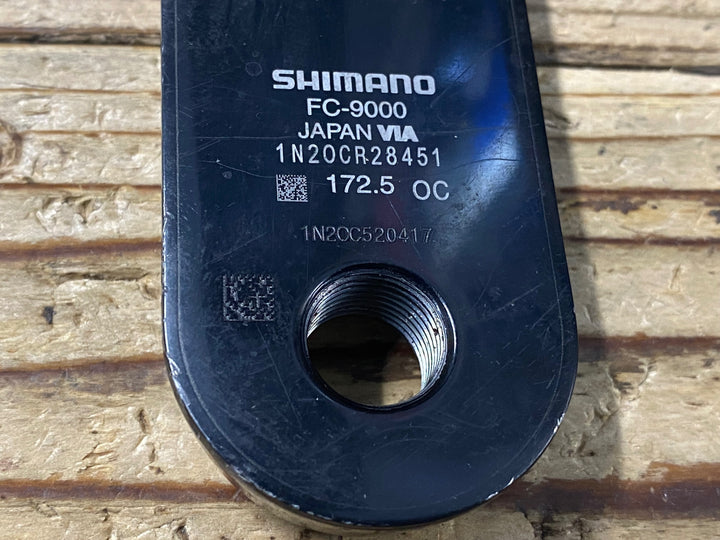 KM937 シマノ SHIMANO デュラエース DURA-ACE FC-9000 クランクセット 52/36T 172.5mm リコール点検済み