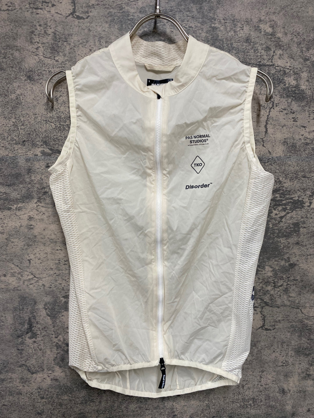 KA574 パスノーマルスタジオ PAS NORMAL STUDIOS T.K.O STOW AWAY GILET ジレ サイクルベスト 白 L