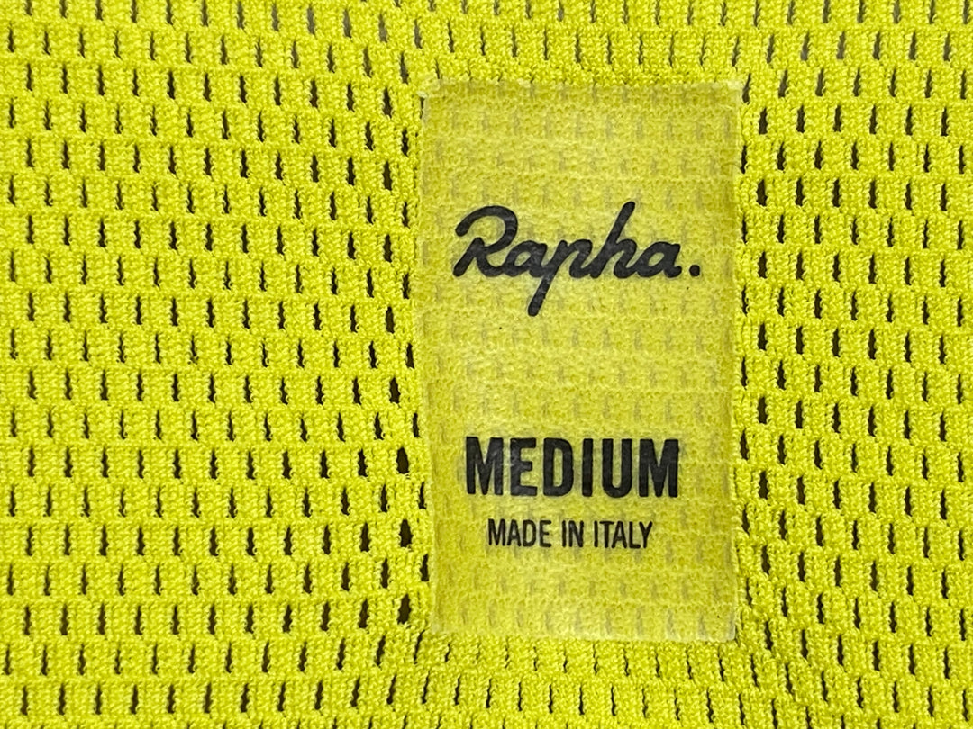 JS653 ラファ Rapha ビブショーツ 黒 黄色 M