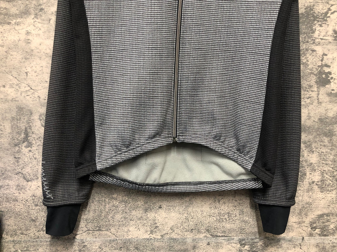 KL357 カペルミュール KAPELMUUR 長袖 サイクルジャケット 黒白 L 裏起毛