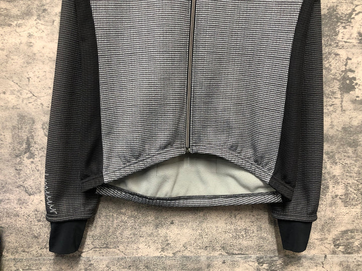KL357 カペルミュール KAPELMUUR 長袖 サイクルジャケット 黒白 L 裏起毛