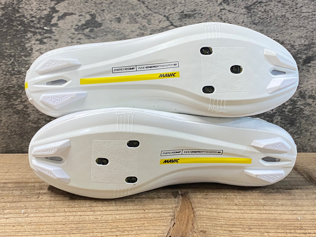 KF311 マヴィック MAVIC COSMIC BOA ビンディングシューズ 白 3穴 BOA EU42 2/3