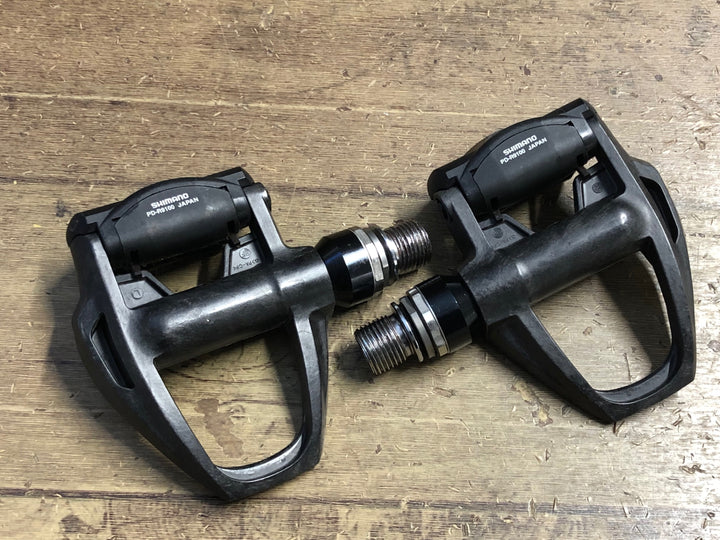 KH806 シマノ SHIMANO デュラエース DURA-ACE PD-R9100 ビンディングペダル SPD-SL 青クリート付