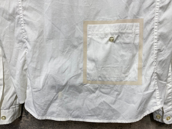 KI185 ラファ Rapha LONG SLEEVE SHIRT 長袖 シャツ 白 M ※裾小穴