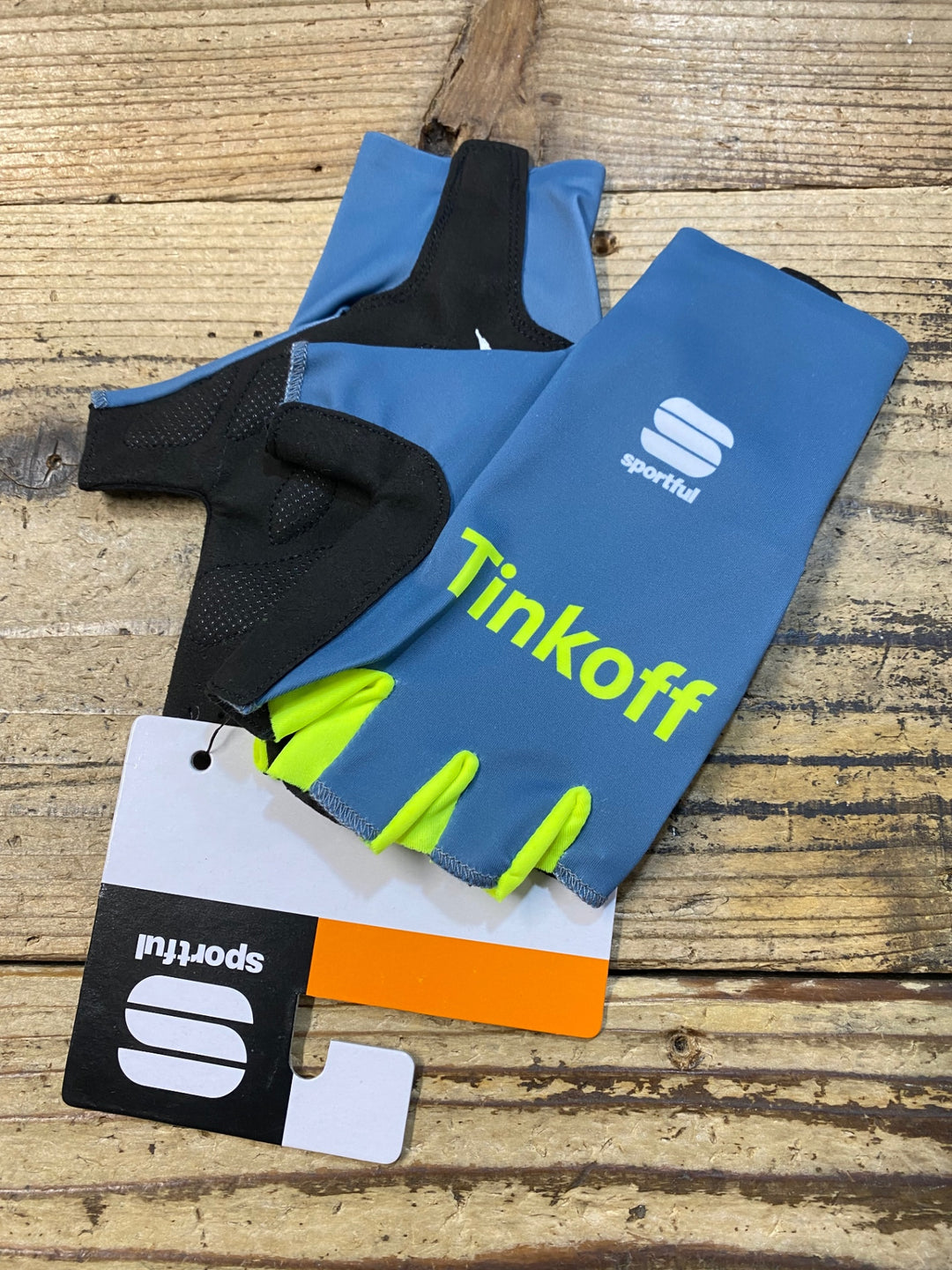 KJ842 スポーツフル sportful AERO TEAM GLOVE 指切 グローブ 青 L TINKOFF
