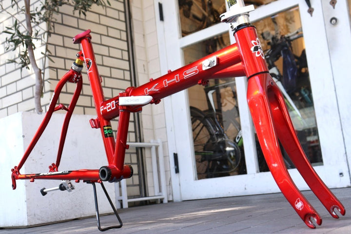 KHS F20-RC 2016モデル クロモリ カーボンフォーク ミニベロ 折り畳み フレームセット 20インチ 【横浜店】