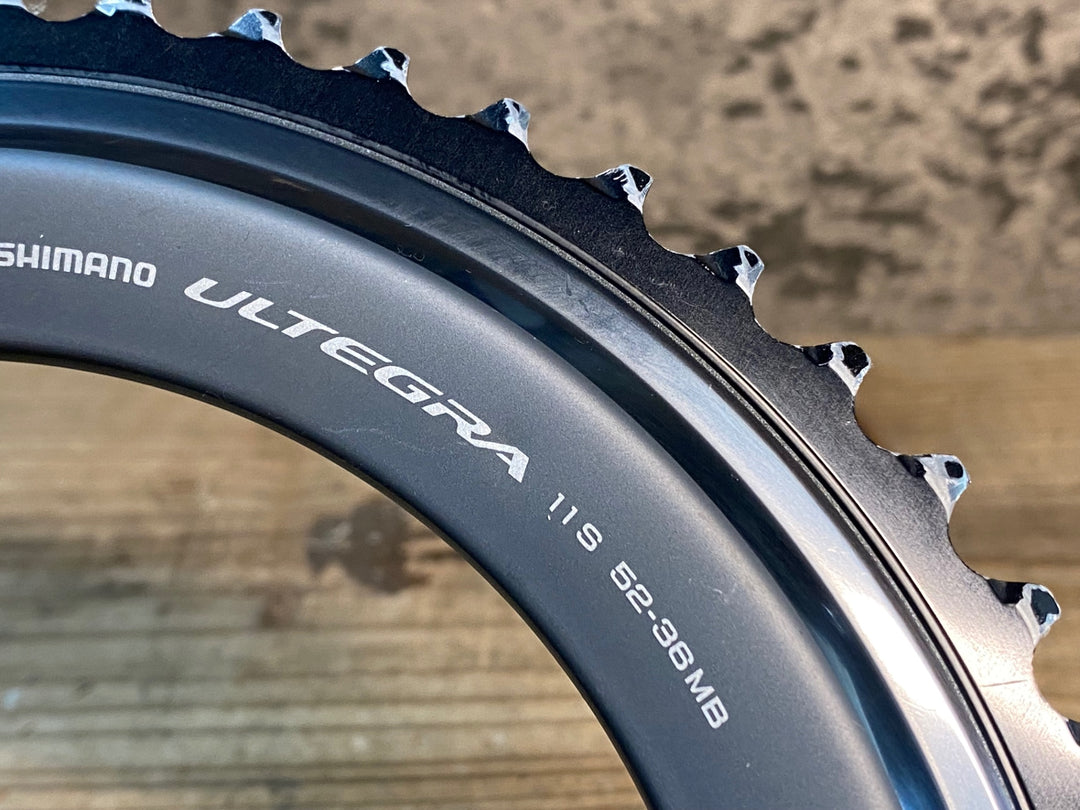 JI441 シマノ SHIMANO アルテグラ ULTEGRA FC-6800 チェーンリングセット 52/36T ※摩耗大の為ジャンク
