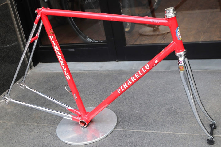 ピナレロ PINARELLO トレビソ TREVISO 1980年代 コロンバスSLチューブ スチール フレームセット 【東京南麻布店】