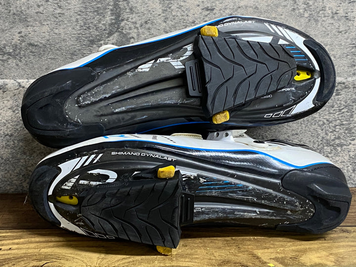 JY958 シマノ SHIMANO R171 SH-R171W ビンディングシューズ EU43 白黒 3穴