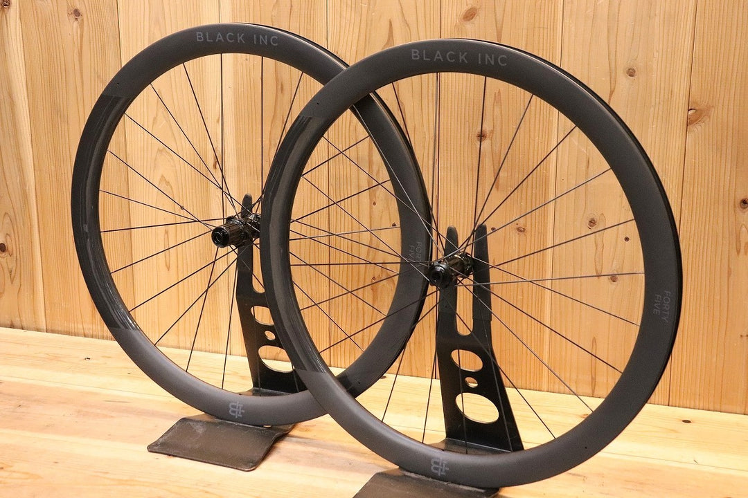 ブラックインク BLACK INC フォーティーファイブ FORTY FIVE DISC カーボン チューブレスレディ ホイールセット シマノ 11/12S 【芦屋店】