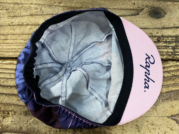 KC695 ラファ RAPHA FESTIVE 500 CAP サイクルキャップ ピンク 総柄 ONESIZE