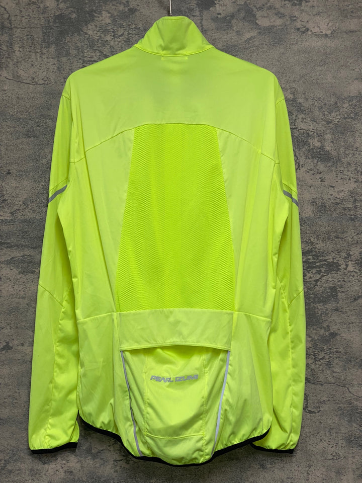 JW070 パールイズミ PEARL iZUMi 長袖 ウインドブレイカー 黄 L