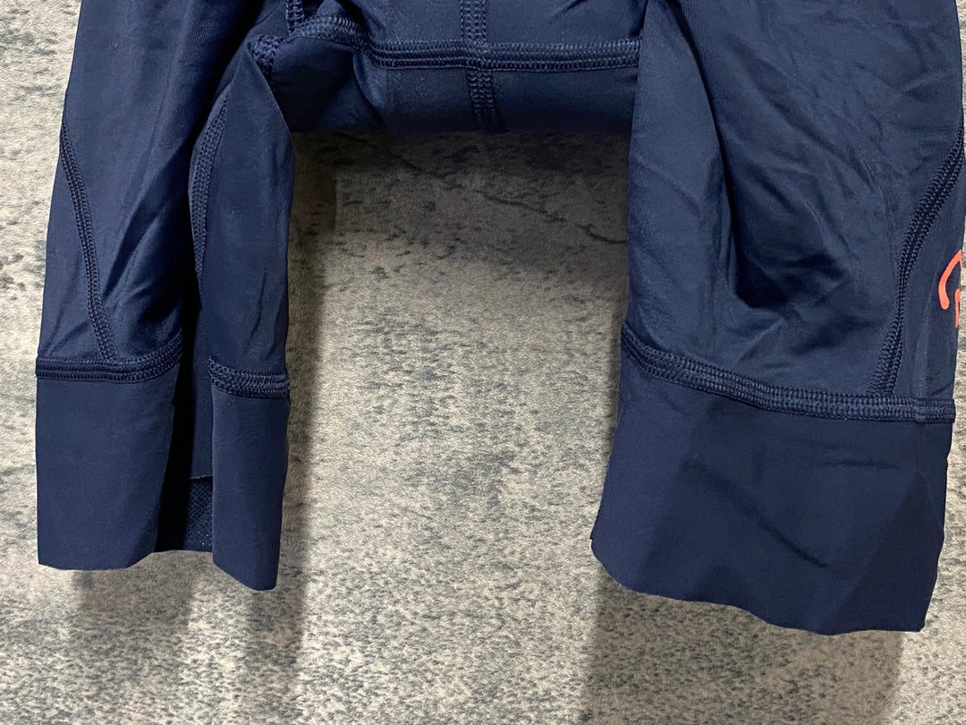 KC386 ラファ Rapha SOUPLESSE BIB SHORTS ビブショーツ 紺 オレンジ レディース XXS