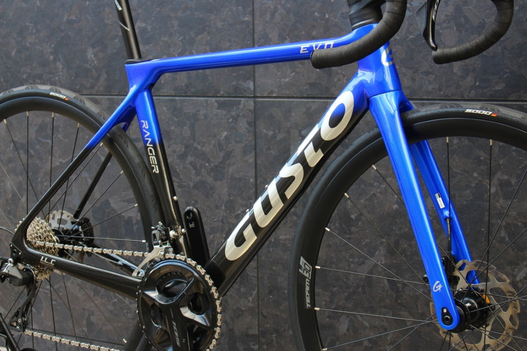 グスト GUSTO レンジャーエボ エリート RANGER EVO DB ELITE 2023 Mサイズ シマノ 105 R7120 12S カーボン ロードバイク 【福岡店】
