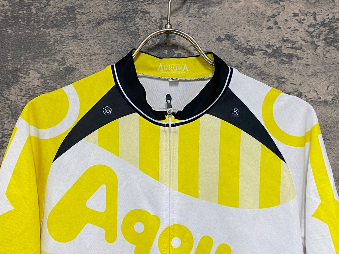 KG888 アウローラ AURORA 半袖 サイクルジャージ 白 黄 XL ラブライブ! サンシャイン!! 国木田花丸 2nd Ver.