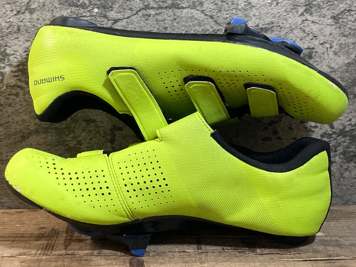 KD072 シマノ SHIMANO RC1 SH-RC100M ビンディングシューズ 3穴 EU44 黄色