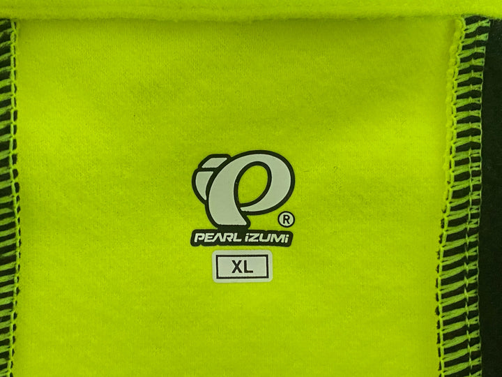 JW271 パールイズミ PEARL iZUMi 長袖 サイクルジャケット 黒 ネオンイエロー XL 裏起毛 WINDBREAK