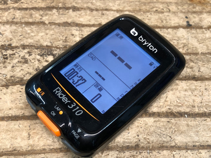 JJ869 ブライトン bryton Rider 310 サイクルコンピューター スピード ケイデンスセンサー付属