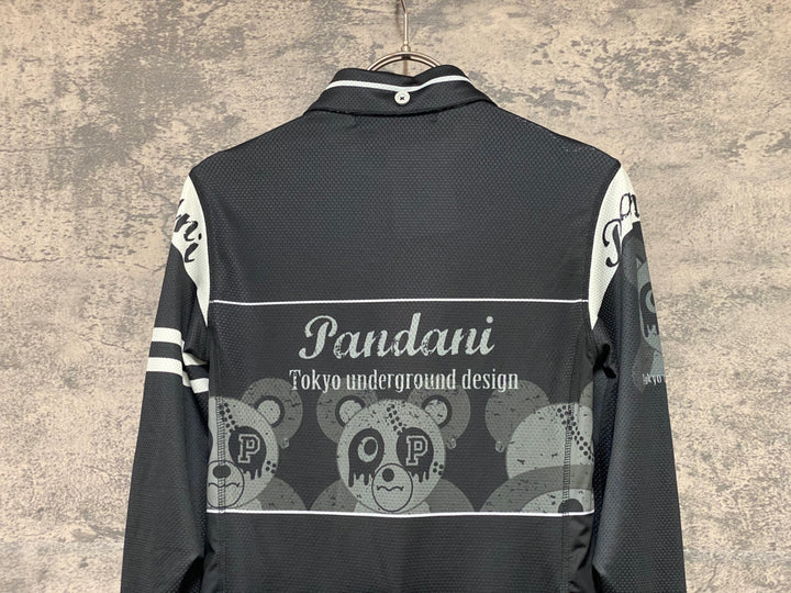 KG827 パンダーニ PANDANI 長袖 サイクルジャージ 黒 S