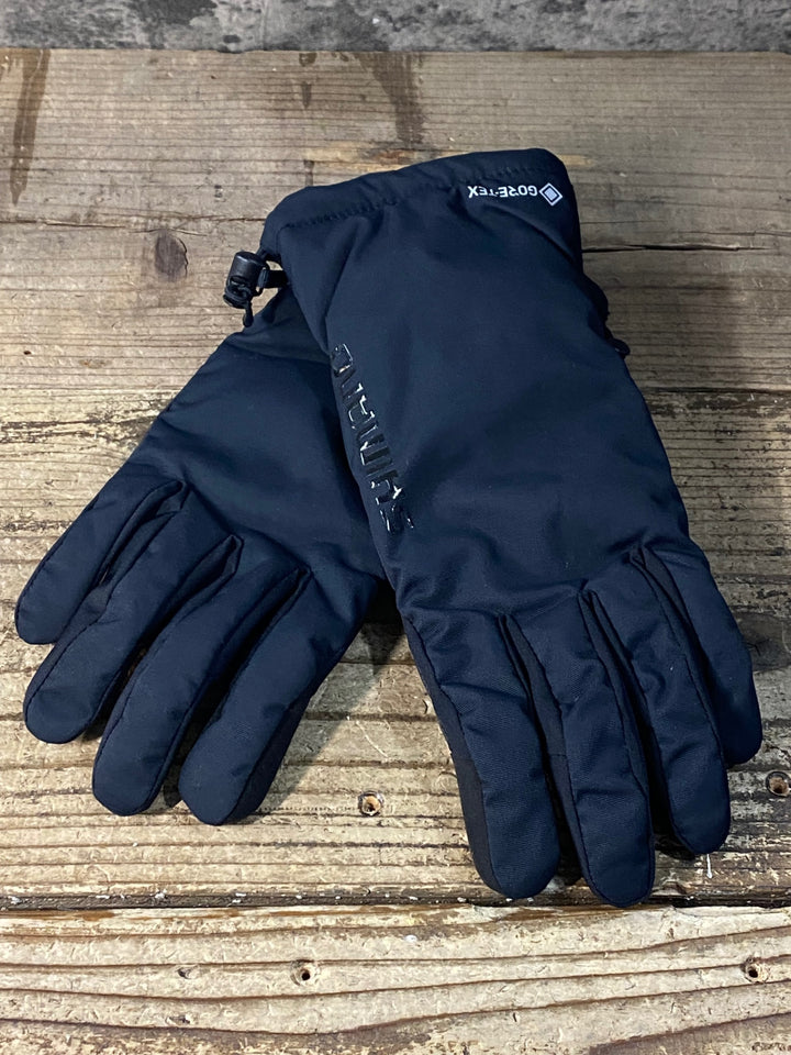 JK030 シマノ SHIMANO GORETEX INFINIUM 裏起毛 長指 サイクルグローブ 黒 M