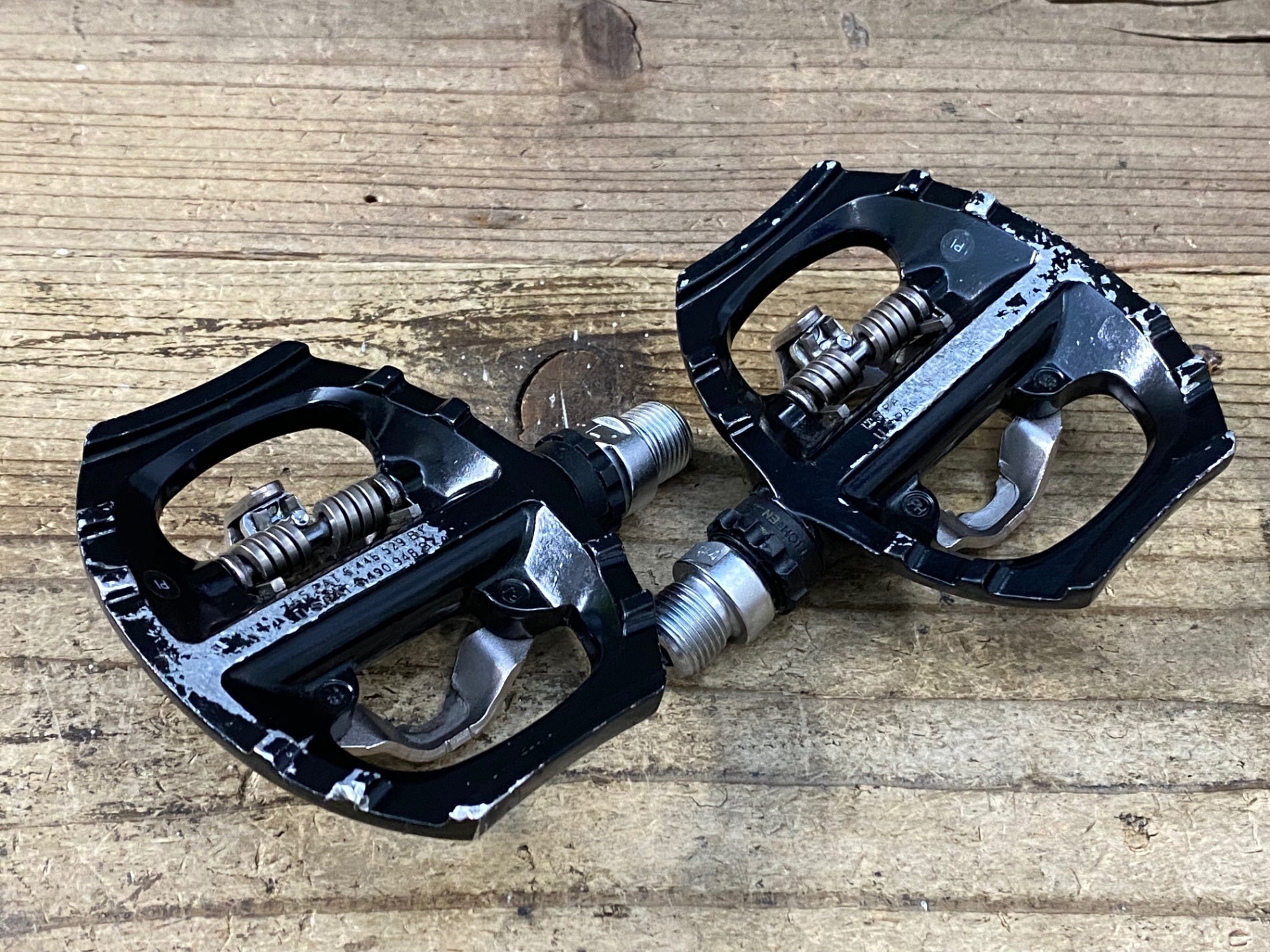 JT851 シマノ SHIMANO PD-A530 ビンディングペダル 片面フラット 黒